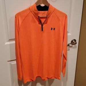 Men's Medium Under Armour Orange Long Sleeve
